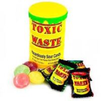 آبنبات خیلی ترش زرد آمریکایی Toxic Waste‎